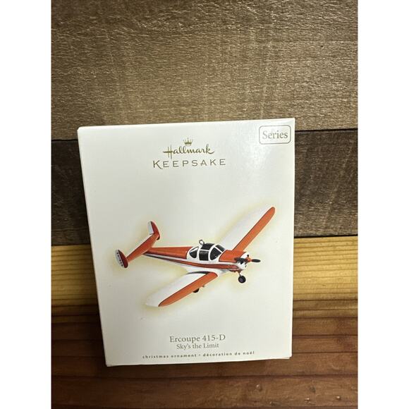 Hallmark Ornament Sky's the Limit #12 - Ercoupe 415-D Airplane - In Box - Picture 1 of 4